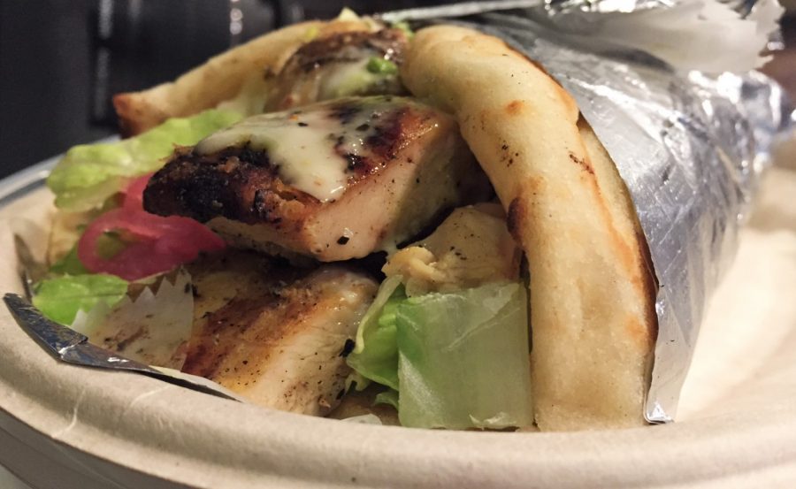 The flavorful and delicious chicken wrap.  