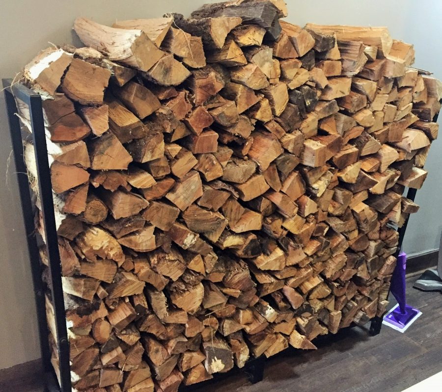 The wood used for the wood fire grill.