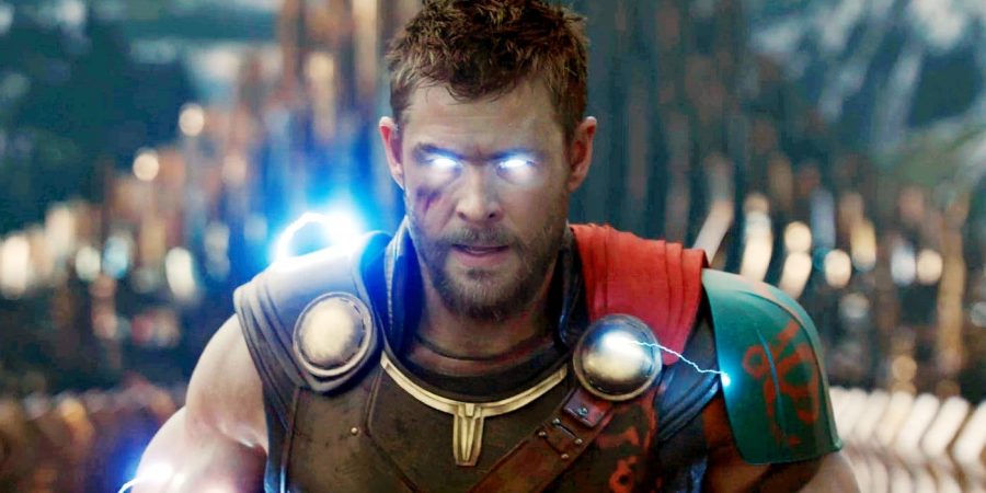 Thor, (Chris Hemsworth), discovers his new powers. 