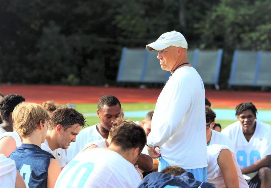 Head Football Coach Craig Bennett knows what awaits for him and his boys, as they head into the game against Woodstock.  
