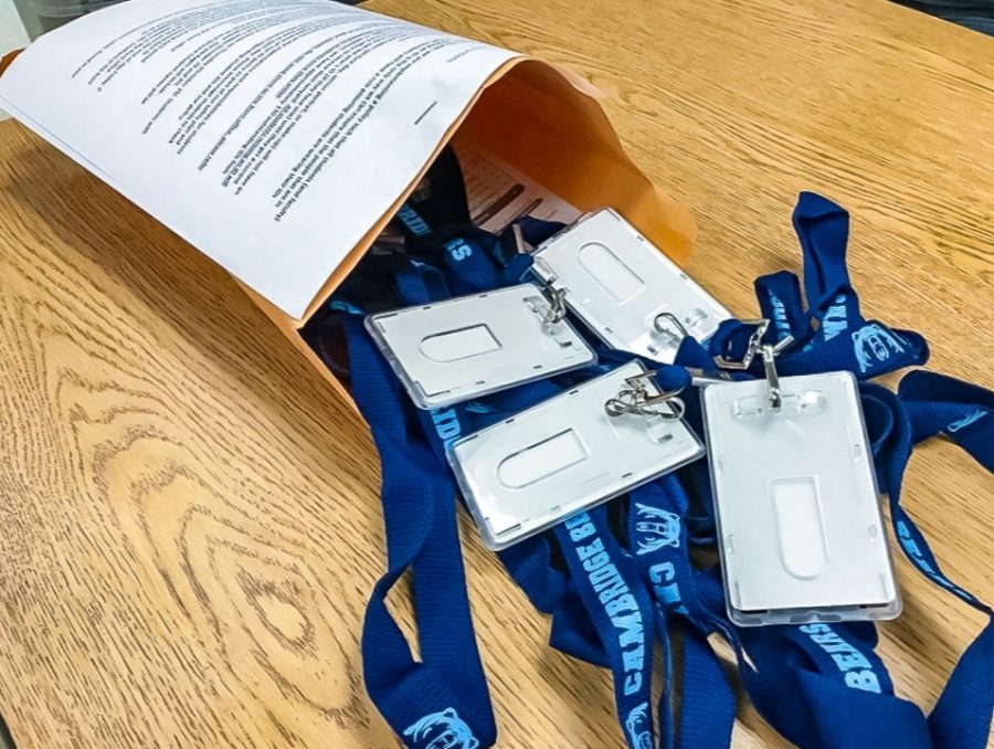 The new student IDs with lanyards are part of the schools safety and security plan. Students are expected to wear their ID at all times.   