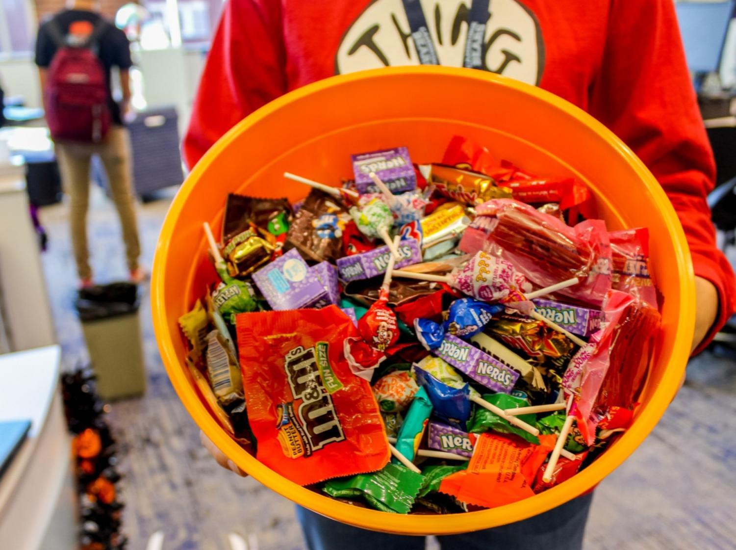 Bowls of candy will await trick or treaters as they knock on doors and fill their bags with a variety of sweets.