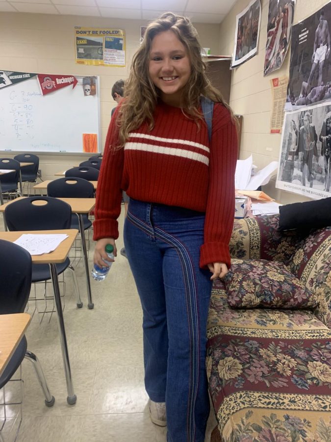 Junior Jessie Smith says her style is inspired by old and vintage TV shows.