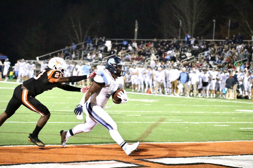 Collins scores against Kell High School in the first round of the playoffs.