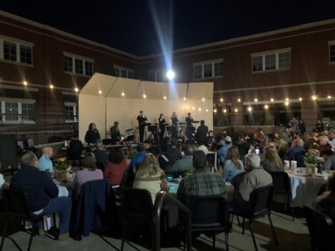 The event took place in the schools courtyard. 